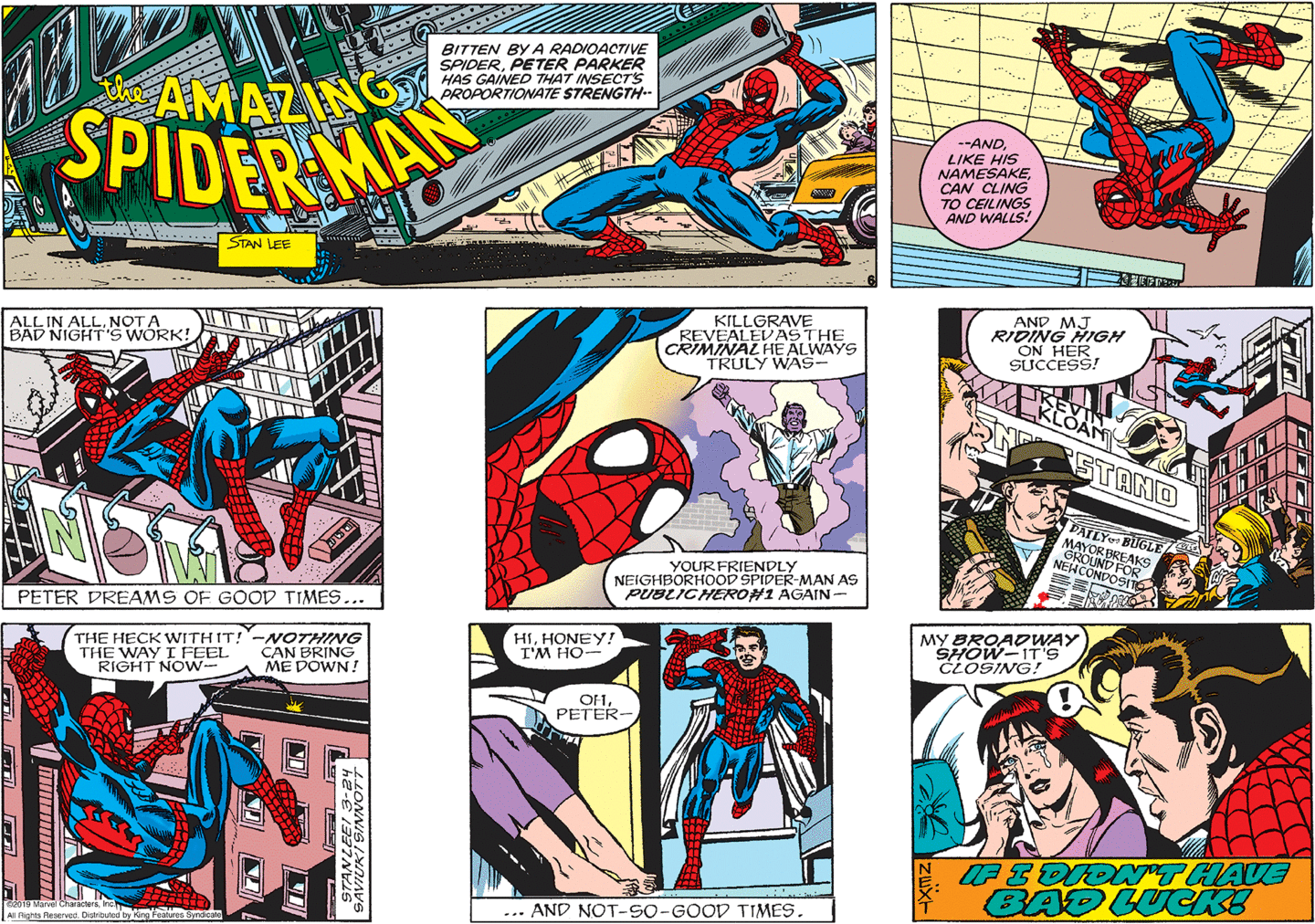 Amazing spiderman comic strip